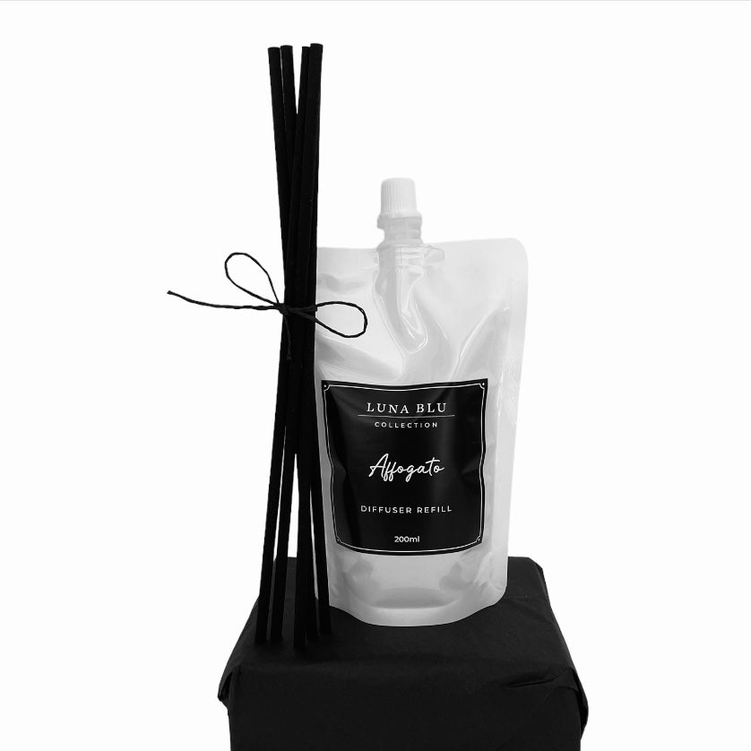 Affogato Diffuser Refill & Fibre Sticks Set